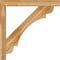 Ekena Millwork Olympic Block Rough Sawn Bracket w/ Offset Brace, Western Red Cedar, 6"W x 42"D x 42"H BKT0604X42X42OLY05RWR - alternate 3